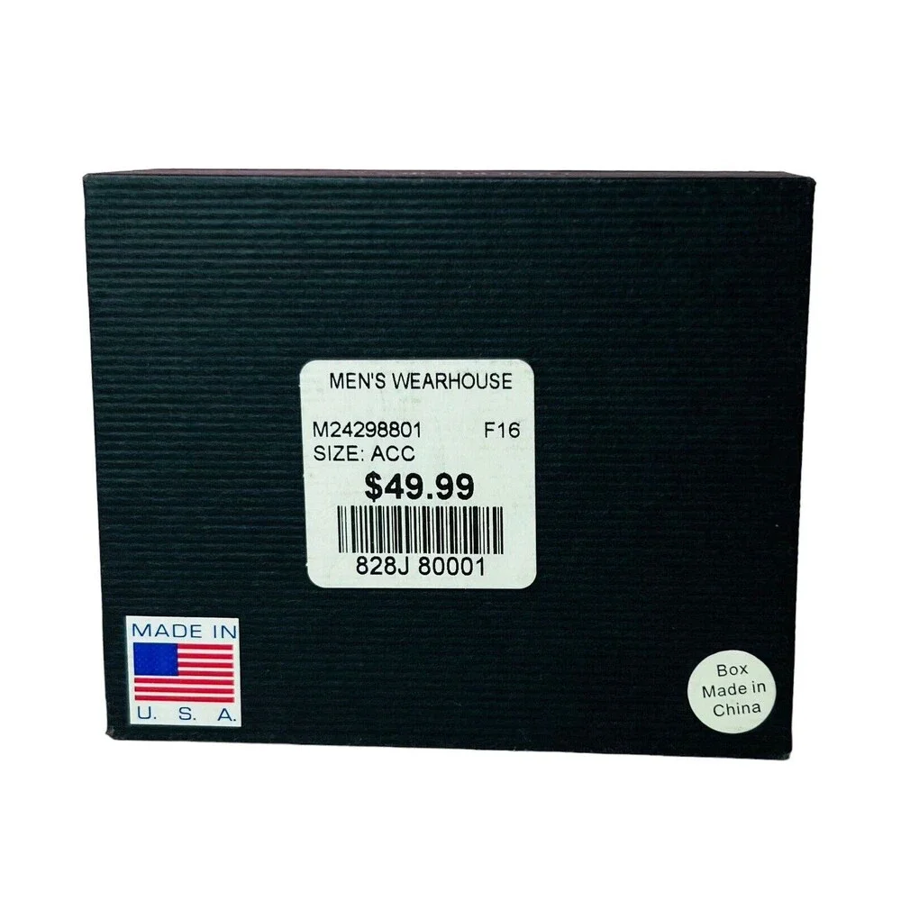 Men's Pronto Uomo Cufflink & Stud Set - Black/Silver - Men’s Warehouse M24298801